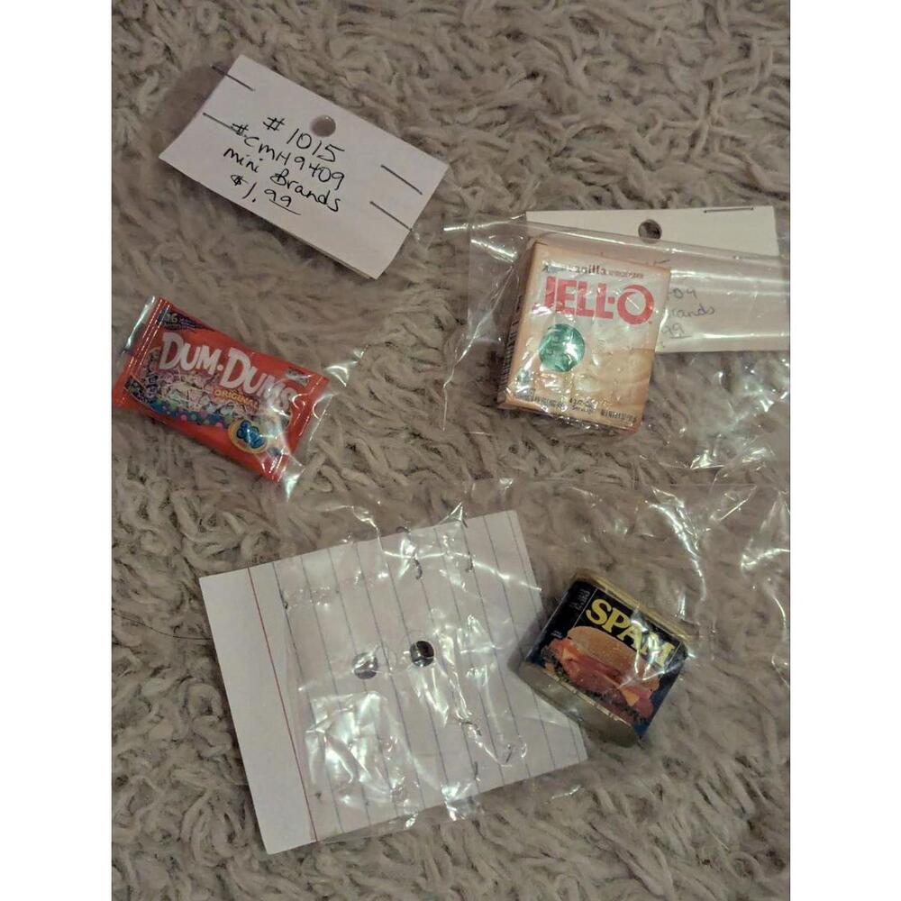 Collection bundle of small miniature food objects